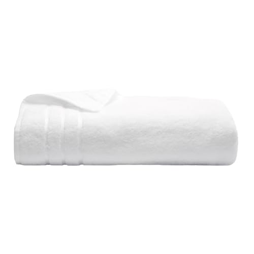 Cariloha Resort Bath Sheet - Soft Bamboo Viscose - White - 40" x 70" | Extra Large, Plush Quick Dry Towel with Turkish Cotton, Highly Absorbent Oversized Bathroom Towel, Odor Resistant - color: White