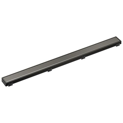 Delta Faucet 36-Inch Reversible Linear Shower Drain Trim in Black Stainless - color: Black Stainless