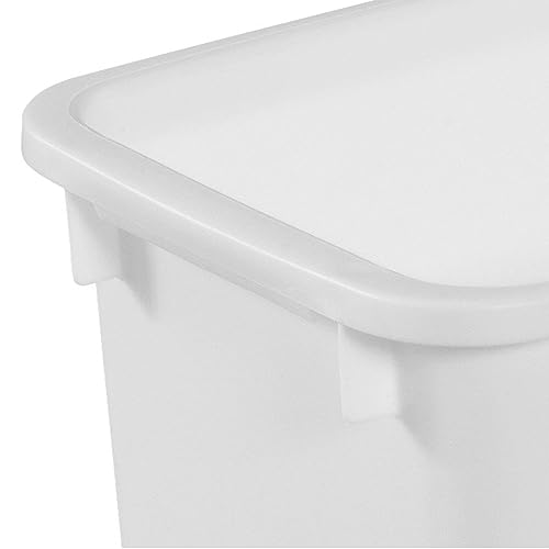 Rubbermaid 21 Quart Traditional Open Top Waste Basket Indoor Trash Bin Container for Bathrooms and Other Indoor Spaces, White