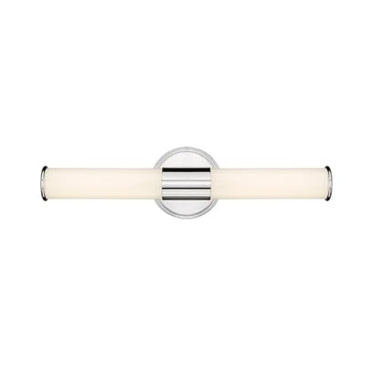 ML Lighting 2220-CH Trumann 1-Light Vanity, LED Polished Chrome - color: Polished Chrome, size: 18-Inch