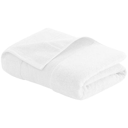 Modern Threads Air Cloud 18-Piece Towel Set - 100% Zero-Twist Cotton, 500 GSM, Quick Dry & Plush, White - color: White, size: 18 Pcs Towel Set