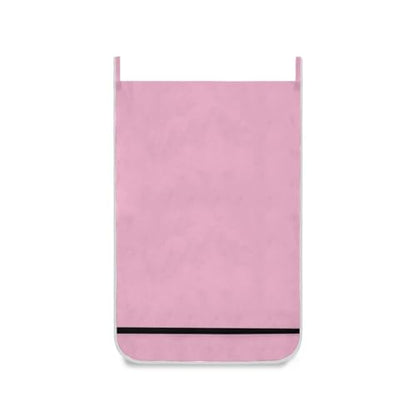 1PC Pink Hanging Laundry Hamper Bag Over the Door Laundry Hamper Wall Hamper Large Dirty Clothes Hamper with Stainless Steel Hooks 29.5x20Inch - color: Pink, size: 1 PC