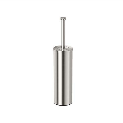 Gatco 1482 Latitude II Slender Toilet Brush and Holder, Satin Nickel, Freestanding Bathroom Toilet Brush Canister - color: Satin Nickel, size: 15"H, style: Latitude II