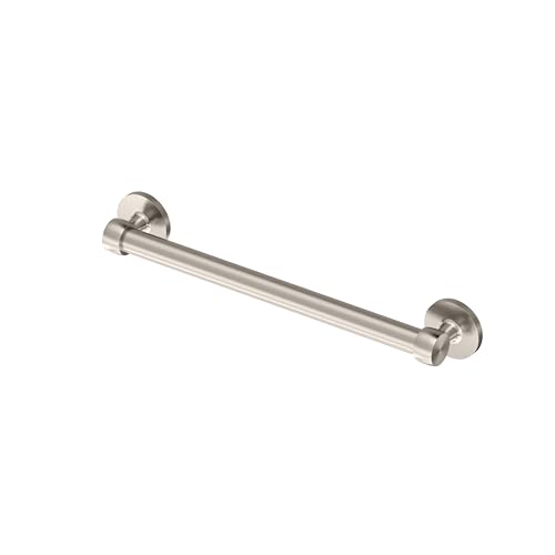 Gatco 621SN Gibson 18" L Bathroom Grab Bar, Satin Nickel, ADA Compliant Stainless Steel Safety Grab Bar - color: Satin Nickel, size: 18''L