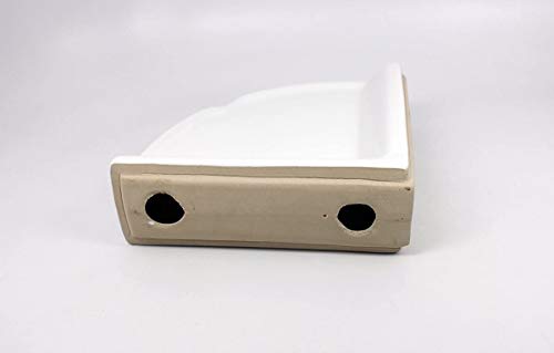 American Olean Large Ceramic Corner Shower Shelf - Gloss White