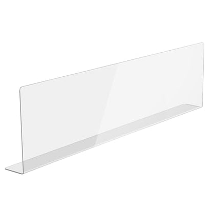 Acrylic Sink Splash Guard, Highly Transparent Fixed Splash Guard for Kitchen Island & Bathroom（23.6"L x 1.6"W x 4.7"H） - size: 23.6″