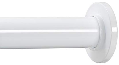 Ivilon Tension Curtain Rod - Spring Tension Rod for Small Windows or Shower, 16 to 24 Inch. White - color: White