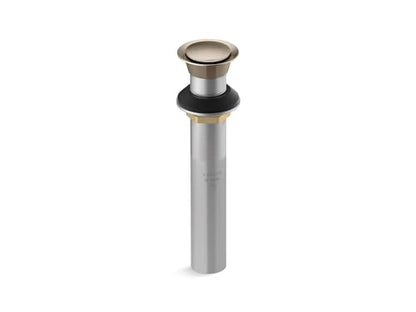 Kohler K-33151-2BV Bathroom sink clicker drain without overflow, Vibrant Brushed Bronze - color: Vibrant Brushed Bronze