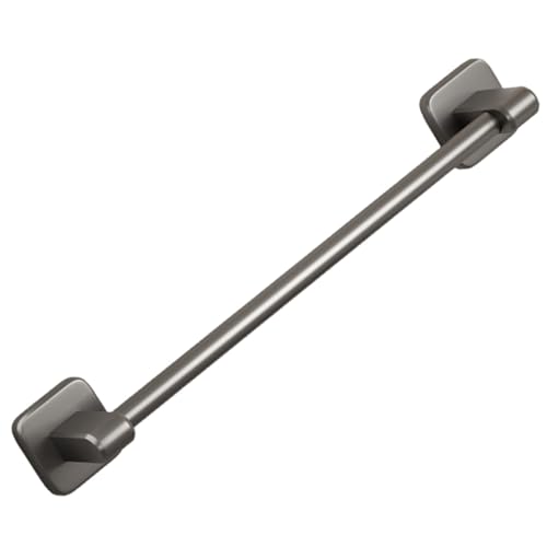 BESPORTBLE Punch-Free Adhesive Towel Bar for Bathroom Wall 50cm Gray Self Adhesive Towel Rack Single Rod Holder for Kitchen and Shower Door