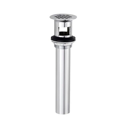 ZM Brass Grid Drain Strainer Assembly 1-1/4 Inch with Overflow Chrome | Grid Drain