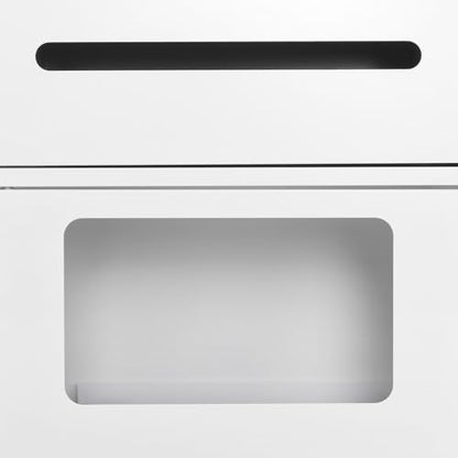 Recessed Stainless Steel Toilet Paper Holder, in-Wall Waterproof Bathroom Organizer with Trash Bin, Toilet Paper Toiletries Storage Rack 10.5 x 27 x 5.3 inches (White) - color: White