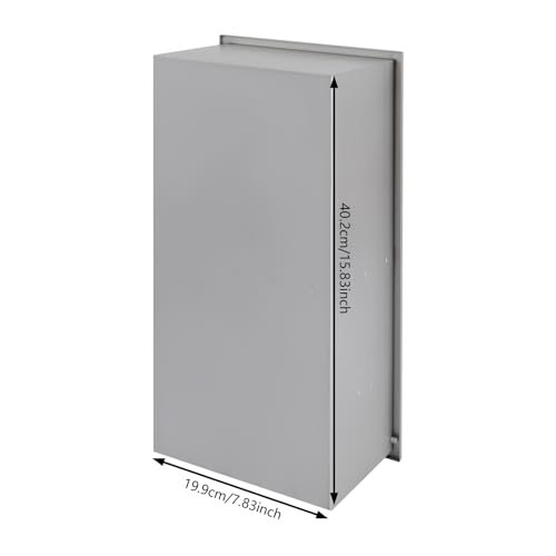 2 Tier Bathroom Wall Niche, Toilet Paper Holder with Shelf, Recessed Stainless Steel Organizer for Bathrooms, Living Rooms, Bedrooms, 8.54x4.92x16.54in (Silver) - color: Silver