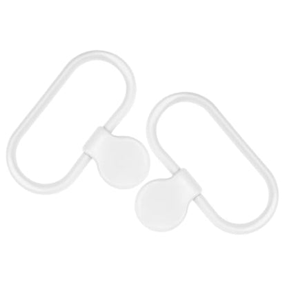 Ipetboom 2pcs Adhesive Wall Towel Holder Hand Towel Ring for Bathroom Impact-Resistant Bathroom Wash Cloth Holder with Strong Reliable Fixation Minimalist White Design for Easy Installation
