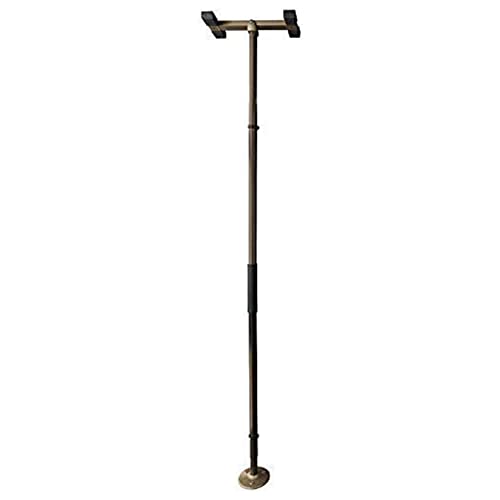 Sure Stand Straight Pole, Elderly Tension Mounted Floor to Ceiling Transfer-Pole, Bathroom Safety Assist Grab Bar and Stability Rail, Deep Bronze - color: Deep Bronze, size: Sure Stand Straight Pole