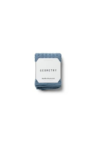 GEOMETRY Midnight Blue Waffle Washcloths - color: Midnight, size: 10"x10" (3 pack)