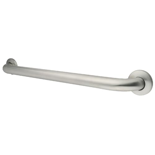 Kingston Brass GB1212CS Designer Trimscape Concealed Flange ADA 12-Inch Grab Bar with 1.5-Inch Outer Diameter, Stainless Steel - size: 12-Inch Grab Bar with 1.5-Inch Outer Diameter, style: GB1212CS -Concealed Flange