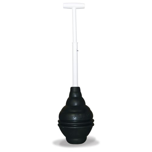 Korky BeehiveMAX Heavy Duty Toilet Plunger - Seals All Bowl Shapes – Powerful Clog Removal - style: Adjustable Handle