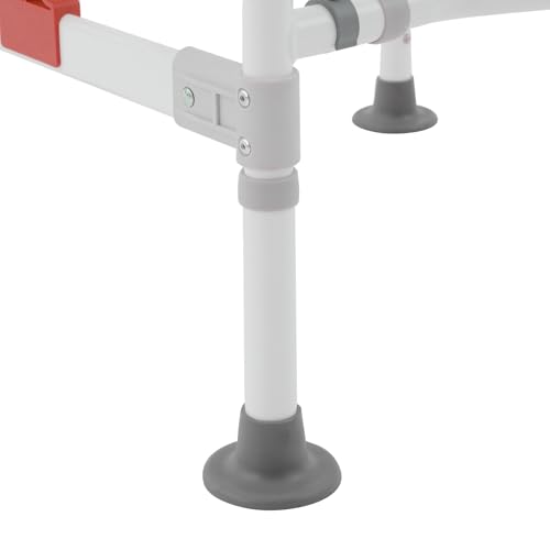 Toilet Safety Rails for Seniors Heavy Duty Toilet Safety Frame, 330Lbs Carbon Steel Adjustable Height and Width, Toilet Grab Bar Arms for Elderly Disabled & Shower, Orange