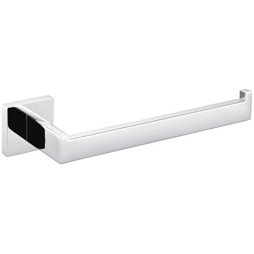 Angle Simple Towel Holder for Bathroom, Hand Towel Bar, Polished Chrome | Rustproof SUS304 Stainless Steel, Open Arm Hanger with Clean Modern Style, Ideal for Kitchen Shower Vanity Sink, Screw Mount - color: Polished Chrome