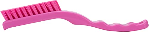 SPARTA Detail Brush Grout Brush, Crevice Brush with Hanging Hole for Bathroom, Kitchens, Countertop, Plastic, 9 Inches, Pink - color: Pink, size: 9 Inches