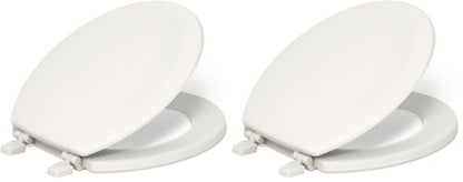 KOHLER Ridgewood Toilet Seat Pb (Pack of 2) - color: Biscuit, size: Round (Pack of 2), style: Round
