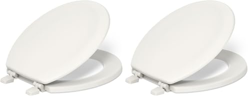 KOHLER Ridgewood Toilet Seat Pb (Pack of 2) - color: Biscuit, size: Round (Pack of 2), style: Round
