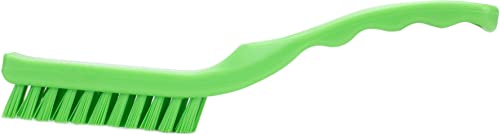 SPARTA Detail Brush Grout Brush, Crevice Brush with Hanging Hole for Bathroom, Kitchens, Countertop, Plastic, 9 Inches, Lime - color: Lime, size: 9 Inches