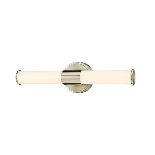 ML Lighting 2220-MG Trumann 1-Light Vanity, LED Modern Gold - color: Modern Gold, size: 18-Inch