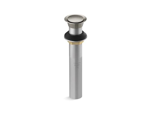 KOHLER K-33151-CP Bathroom Sink Clicker Drain w/o Overflow, Premium Metal, Corrosion Resistant, Polished Chrome - color: Polished Chrome