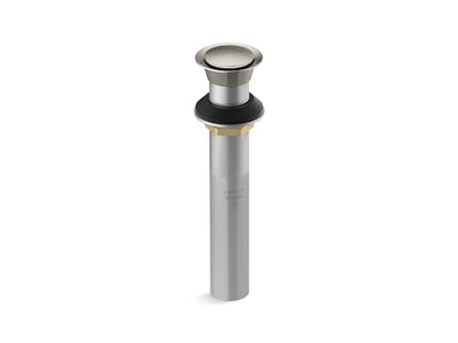 KOHLER K-33151-BN Bathroom Sink Clicker Drain w/o Overflow, Premium Metal, Corrosion Resistant, Vibrant Brushed Nickel - color: Vibrant Brushed Nickel