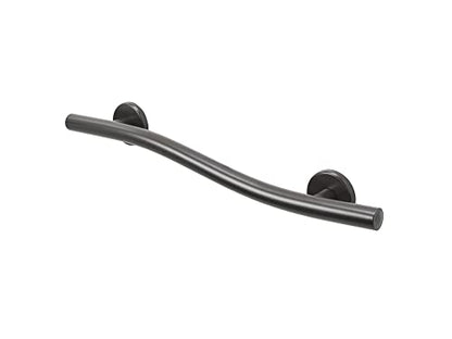 Wave Grab Bar for Bathroom Shower Toilet Steps Home/304 Stainless Steel/Oil Rubbed Bronze/Right/ 24" - color: Oil Rubbed Bronze, Right Hand, size: 24 in.