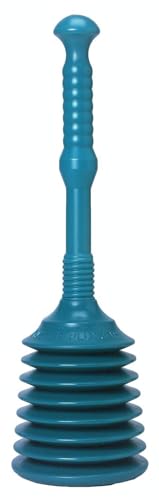 MP200 Sink & Drain Plunger for Kitchen Sinks, Bathroom Sinks, Showers, Bathtubs, and Waste Pipes. Strong Heavy Duty Design with Large Bellows Commercial & Residential Use, Teal