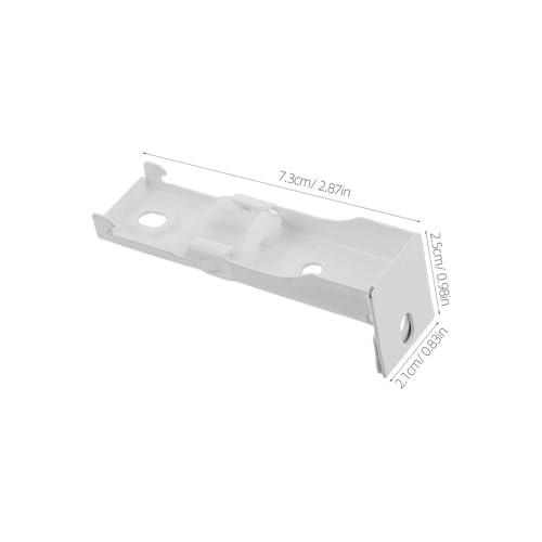 12pcs Ceiling Mounting Brackets: Bendable Curved Curtain Rail Track Wall Mount Brackets Hardware - Drapery Rod Holder for Living Room Shower
