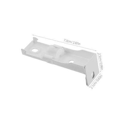 12pcs Ceiling Mounting Brackets: Bendable Curved Curtain Rail Track Wall Mount Brackets Hardware - Drapery Rod Holder for Living Room Shower