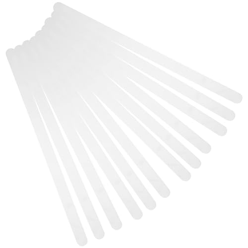 12pcs Non-Slip Bathtub Stickers Transparent Anti-Skid Decals for Bathroom Safety Easy to Install Peva Adhesive Strips for Elderly Grip