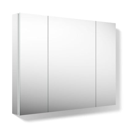 Kohler 99010-NA Verdera® Three-Door Bathroom Medicine Cabinet with Mirror, Surface-Mount Installed or Recessed Medicine Cabinet, Anodized Aluminum, 40 in. W x 30 in. H - size: 40" W x 30" H, style: Standard