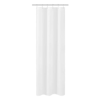 N&Y HOME Small Stall Shower Curtain Liner Fabric, White, 32 x 72 inches | Narrow Size, Hotel Quality, Washable, Water Repellent, 32x72 White Bathroom Curtain with Grommets - color: White, size: 32"W x 72"L (Pack of 1)