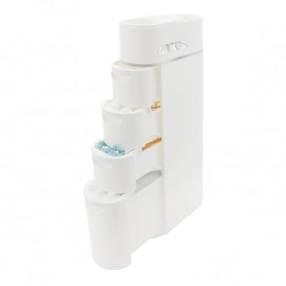 36.8 in Narrow Bathroom Floor Cabinet with 4 Drawers for Bathroom | Freestanding Storage Cabinet Tall White ABS Slim Storage Cabinet for Kitchen, Small Spaces - size: 36.8 In