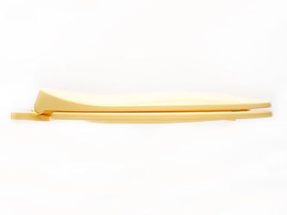 2Q1E6-50 Builder Grade Slow Close Plastic Toilet Seat with Vari Adjust Lok-Down R'N'C Hinge and Quik-Lok Mounting Hardware, Elongated, Yellow - color: Yellow, style: Elongated