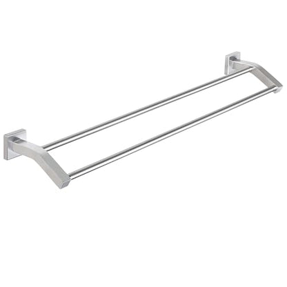 Alise Double Towel Bar,28" Towel Rack for Bathroom Wall Mount,Brush Nickel | SUS304 Stainless Steel Bathroom Towel Holder, Quick Drying Towel Hanger Towel Rod, Useable Length 26.9" - color: Brushed Nickel, size: 28-Inch(Joining Process)