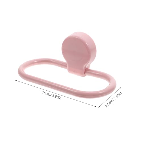 COHEALI 2pcs Adhesive Towel Rings No Drill Hand Towel Holders for Bathroom Kitchen Wall Mounted Space Saving Self Adhesive for Home Decor