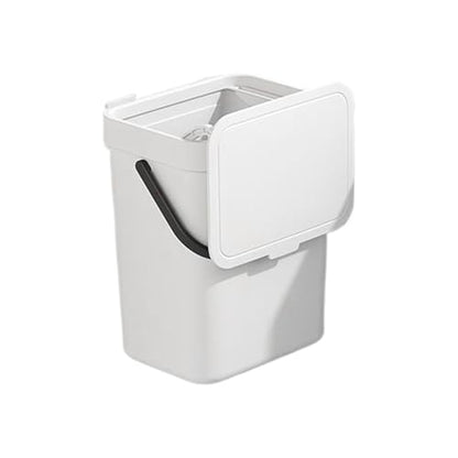 Wall Mounted Trash Can Space-Saving Waterproof | Under Sink Bin Kitchen for Garbage Disposal Bathroom Bedroom Home Office RV Dorm Apartment Cabinet Door - size: 3L