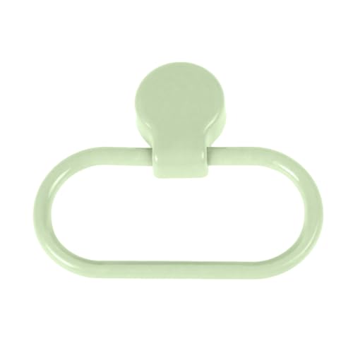 Green Adhesive Towel Ring, No-Drill ABS Hand Towel Holder for Bathroom & Kitchen