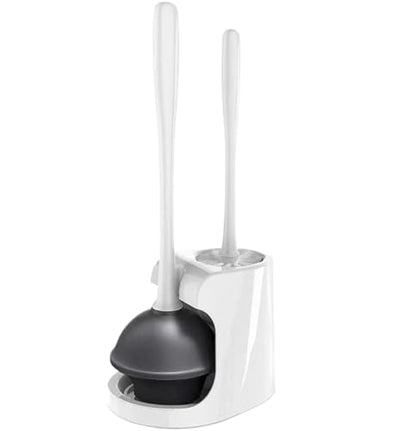 Toilet Brushes Toilet Brush and Plunger Set Ventilation Slots Base Toilet Brush and Holder Set Toilet Cleaning Brush Set for Deep Cleaning Bathroom Brush