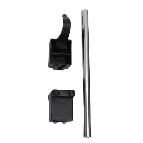 Buachois Swivel Towel Bar, 4 Arm Wall Mounted Rotating Towel Rack Holder with Hooks ABS Black for Bathroom Kitchen Balcony (3 Rods) - color: 3 Rods