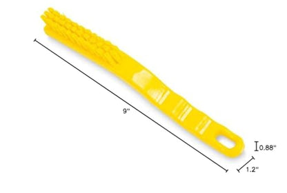 SPARTA Detail Brush Grout Brush, Crevice Brush with Hanging Hole for Bathroom, Kitchens, Countertop, Plastic, 9 Inches, Yellow - color: Yellow, size: 9 Inches