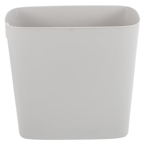 Ipetboom Narrow Place Trash Can Plastic Waste Bin Thickened Garbage Container for Bathroom Kitchen Home, Light Color Space-Saving Waste Storage Bucket 1pcs