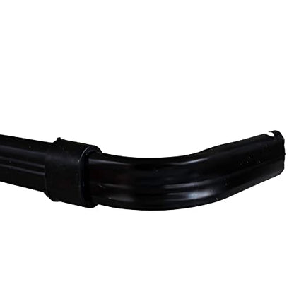 Yafa Home Fashion Heavy Duty Single Standard Adjustable Curtain Rod Hardware Included (Black, 28"-48") - color: Black, size: 28"-48"
