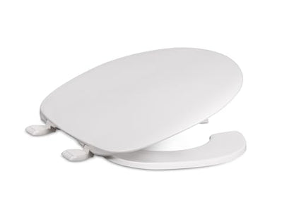 Centoco Elongated Toilet Seat, Light Duty Commercial or Residential, White | Open Front with Cover, Plastic, Made in the USA, DSAMAZ62-001 - color: White, size: Elongated, style: Open Front / Made in the USA