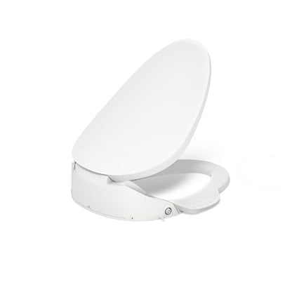 Kohler PureWash E750 Elongated Heated Bidet Toilet Seat, White with Touchscreen Remote Control, Quiet-Close Grip-Tight Lid, Self-Cleaning Wand, Warm Water Bidet, Adjustable Water Pressure, Nightlight - color: White